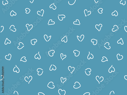 ハートの背景　青