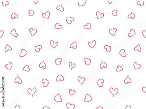 ハートの背景　ピンクハート