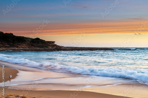 Sunset and clouds at the seaside