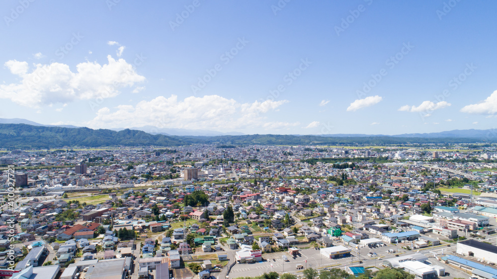 《山形県》米沢市の街並み