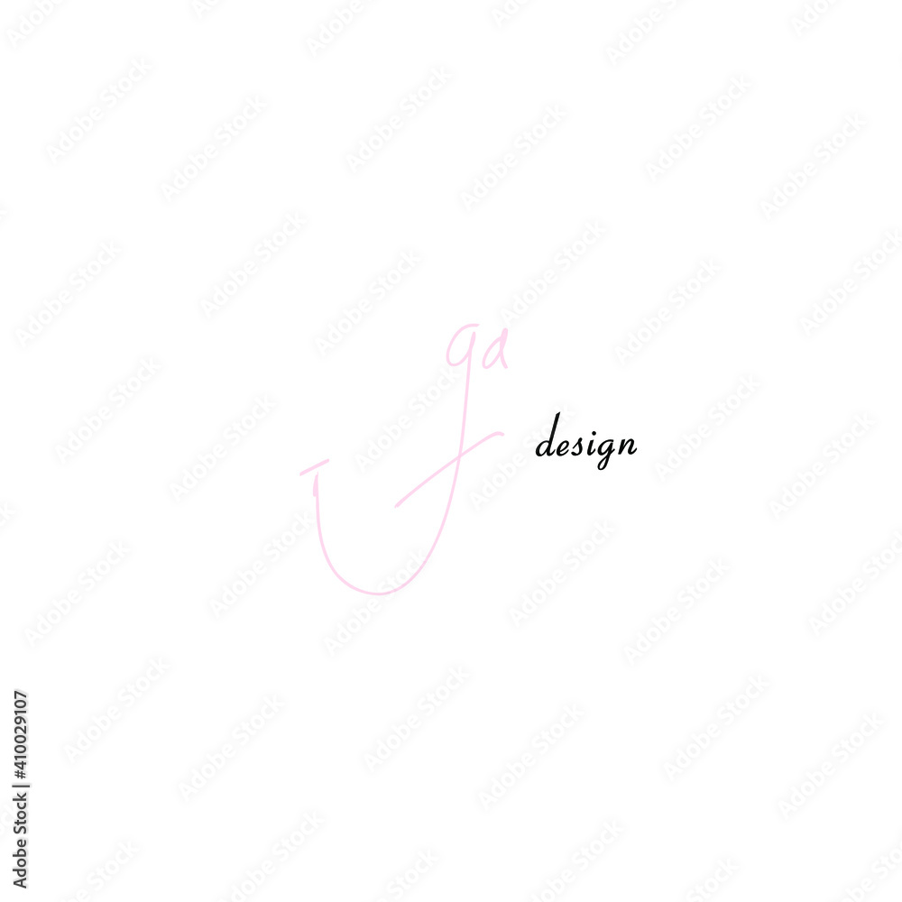 GA initial handwritten calligraphy, for monogram and logo GA initial handwritten calligraphy, for monogram and logo