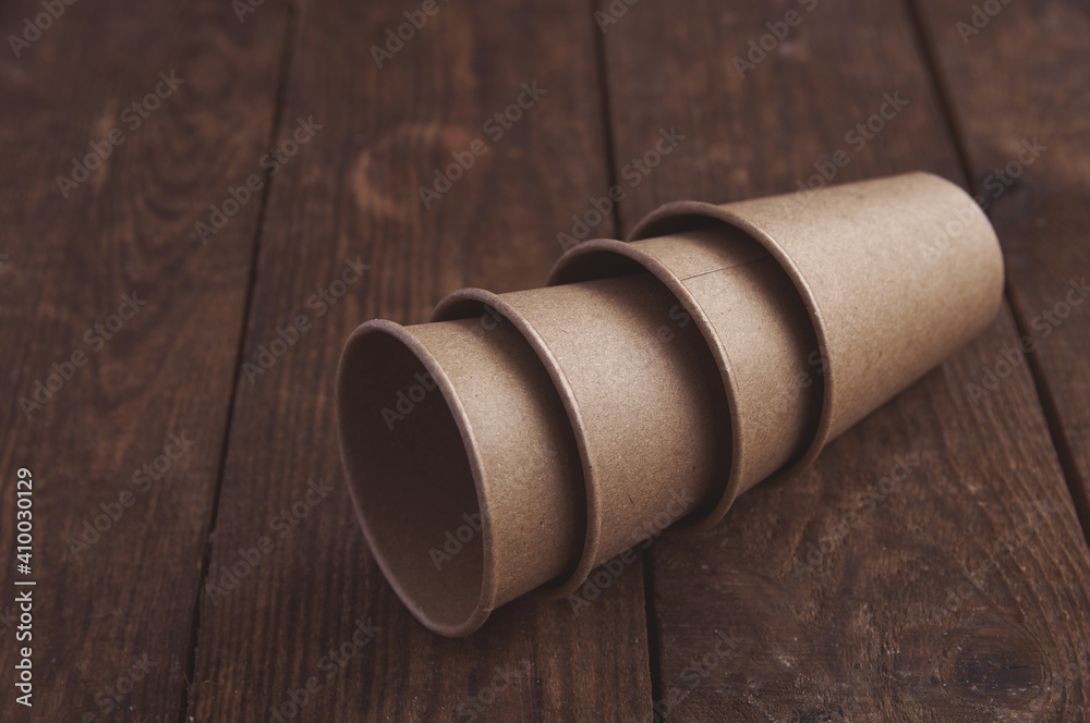 ecological kraft paper cups for coffee and tea dark brown ecological kraft paper cups for coffee and tea dark brown
