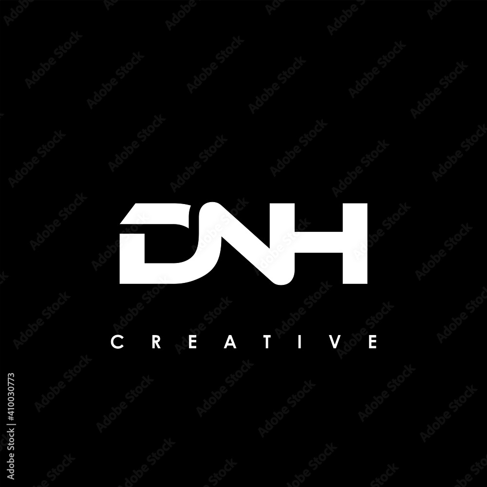 DNH Letter Initial Logo Design Template Vector Illustration