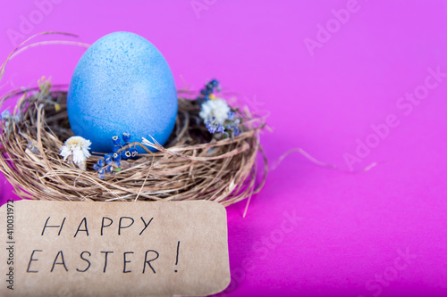 Colorful background with Easter eggs background. Happy Easter concept. Can be used as poster, background, holiday card