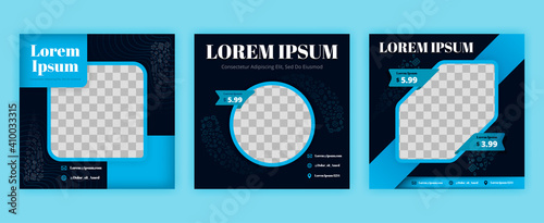 food and restaurant social media pack for marketing, FnB, bakery industry. Vector design can be used for website, web page, poster, flyer, background, billboard, print letter, invitation, ads