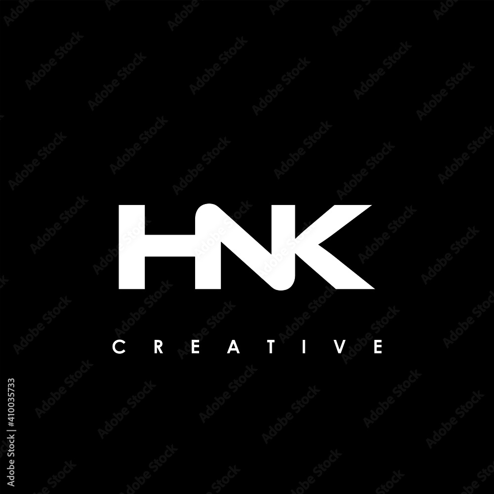 HNK Letter Initial Logo Design Template Vector Illustration