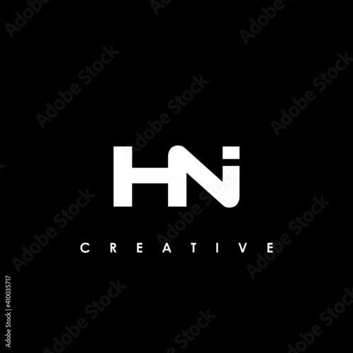 HNI Letter Initial Logo Design Template Vector Illustration