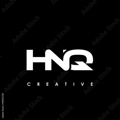 HNQ Letter Initial Logo Design Template Vector Illustration