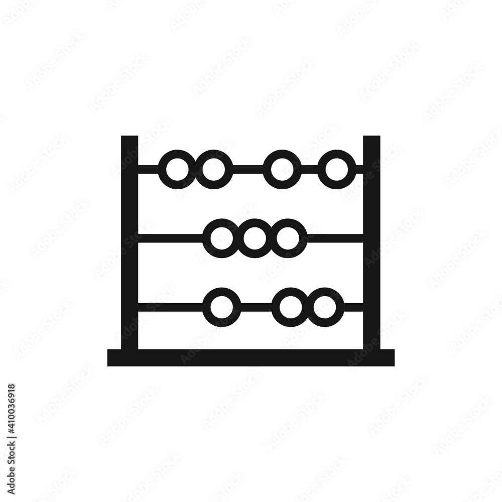 Abacus icon design. isolated on white background. vector illustration Abacus icon design. isolated on white background. vector illustration