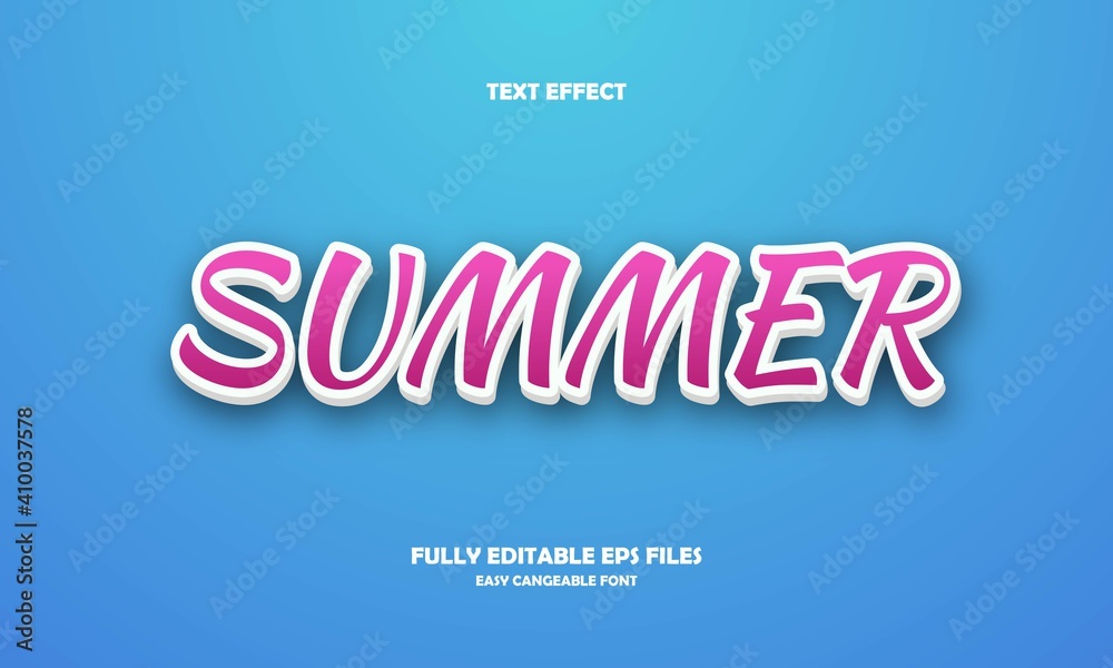 summer style text effect summer style text effect