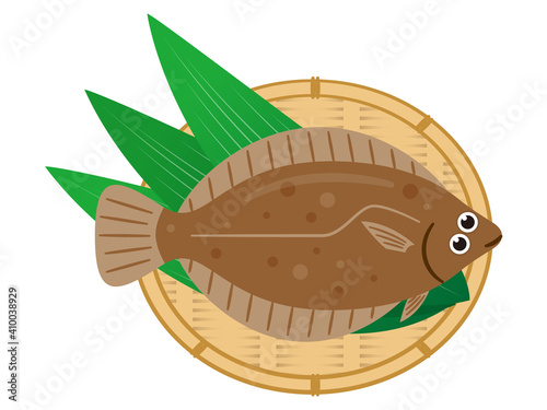 カレイのイラストレーション