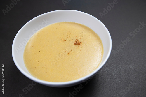 A Bowl of Cornmeal Porridge In Selective Focus