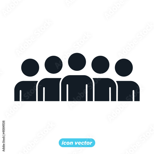 Fototapeta Naklejka Na Ścianę i Meble -  Business teamwork icon. team group human symbol simple vector illustration