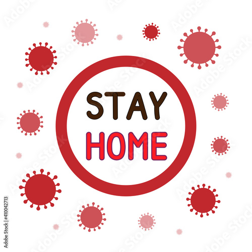 Stay At Home Sign.Stay Home vector banner. Home quarantine. vector for web, print, banner, flyer.Coronavirus pandemic self isolation concept, healthcare.Stay Home banner or poster for social media