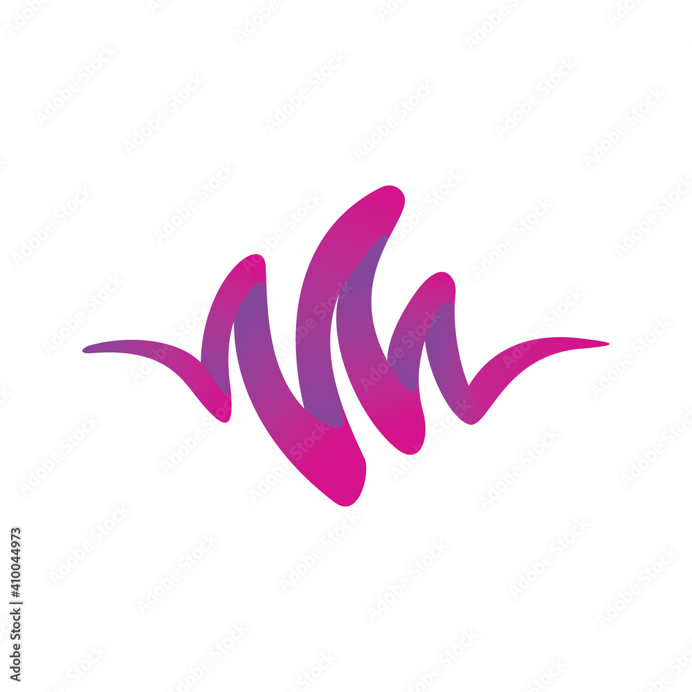 Fototapeta premium Pulse logo template design vector
