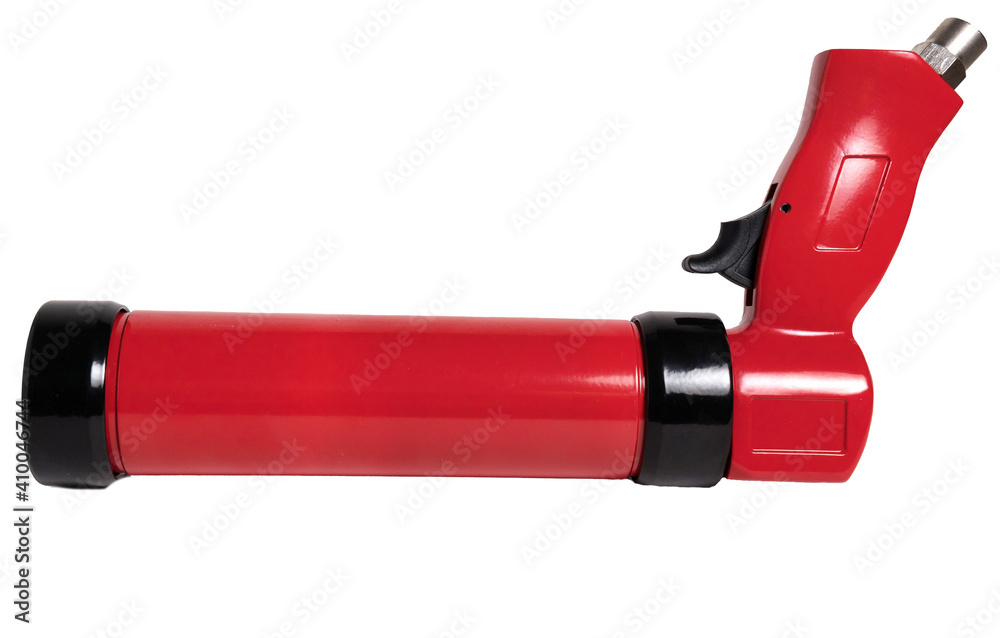 silicone sealant gun isolated on white background silicone sealant gun isolated on white background