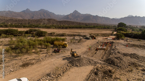 Fotos aéreas de construcción de carreteras, caminos y vías