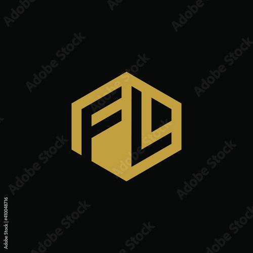 Free Download Initial letter FL hexagon logo design vector - GFXLoad