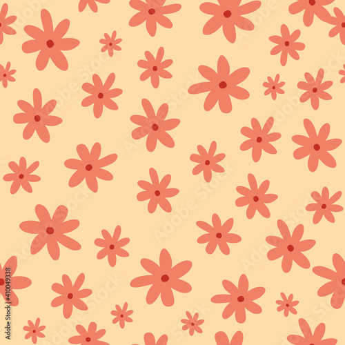 seamless pattern with flowers. background spring summer.  © Karolina