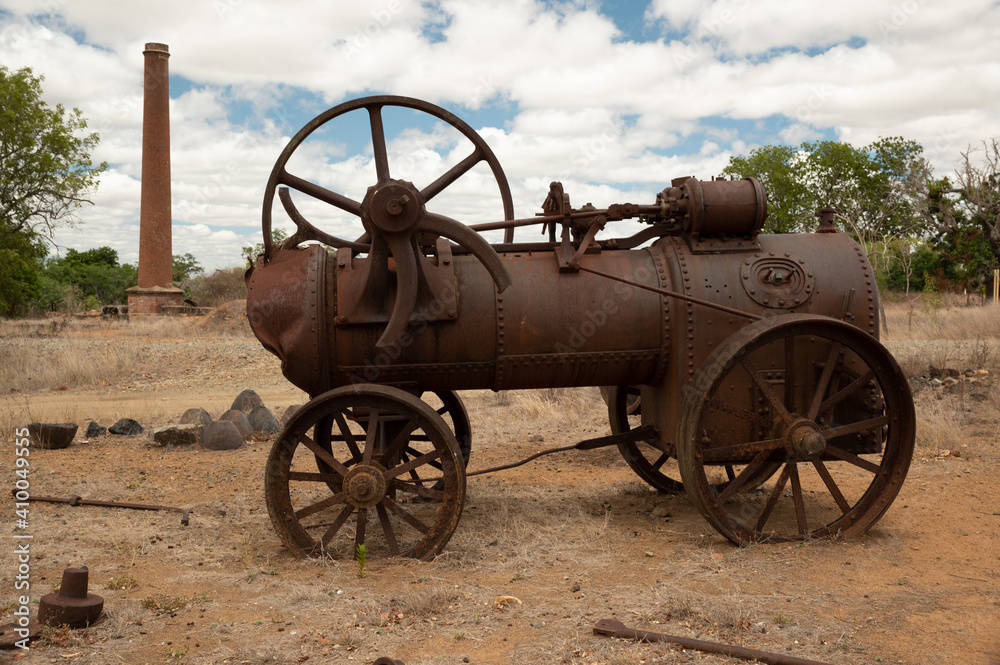 Old Ghost Town, Antique Mining Equipment