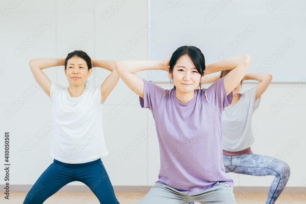運動不足の女性