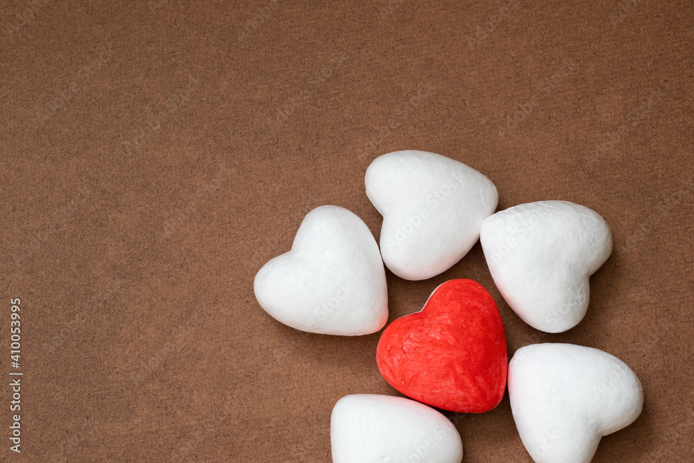 Obraz premium Valentines day love heart shaped