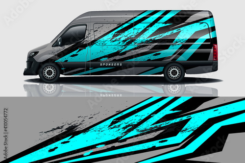 car decal wrap design vector