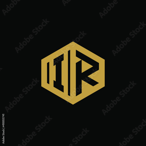 Free Download Initial letter IR hexagon logo design vector - GFXLoad