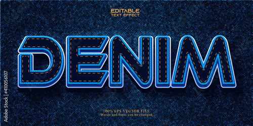 Denim text effect