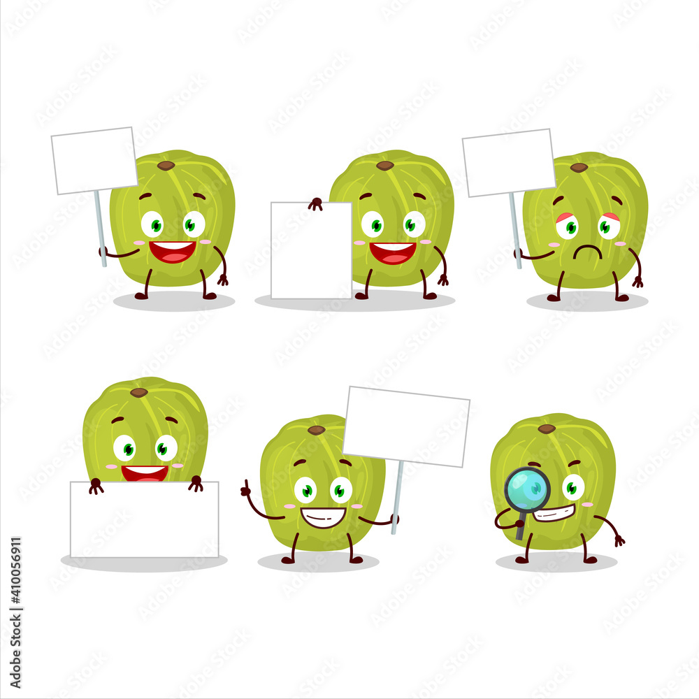 Amla cartoon in character bring information board Amla cartoon in character bring information board