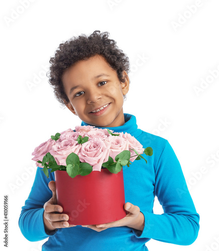 African-American boy with b...