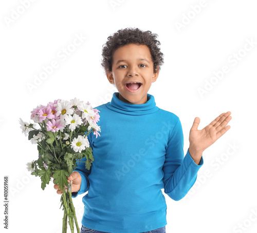 African-American boy with b...