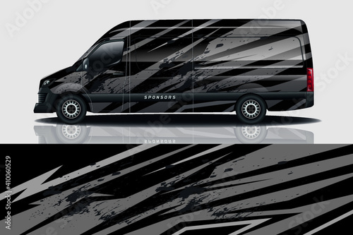 car decal wrap design vector