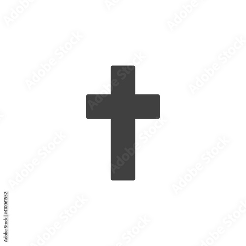 Religion cross vector icon. filled flat sign for mobile concept and web design. Christian cross glyph icon. Symbol, logo illustration. Vector graphics