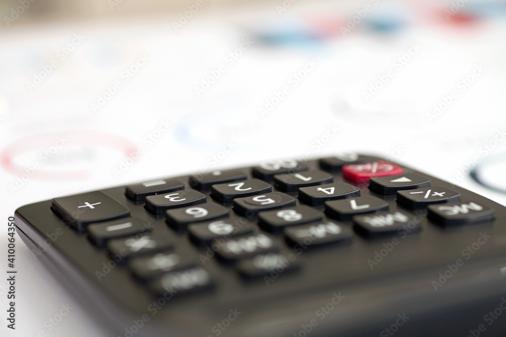 Close up of commercial calculator Close up of commercial calculator