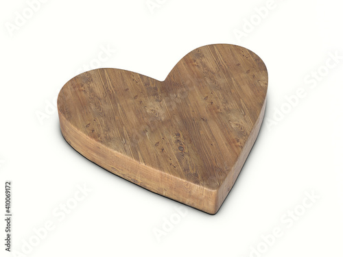 Fototapeta Naklejka Na Ścianę i Meble -  Wood heart symbol