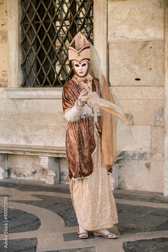 Mask in carnival of Venice photo