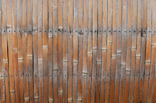 竹材の壁