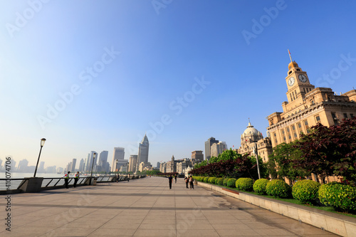 Architectural scenery of Shanghai Bund, China