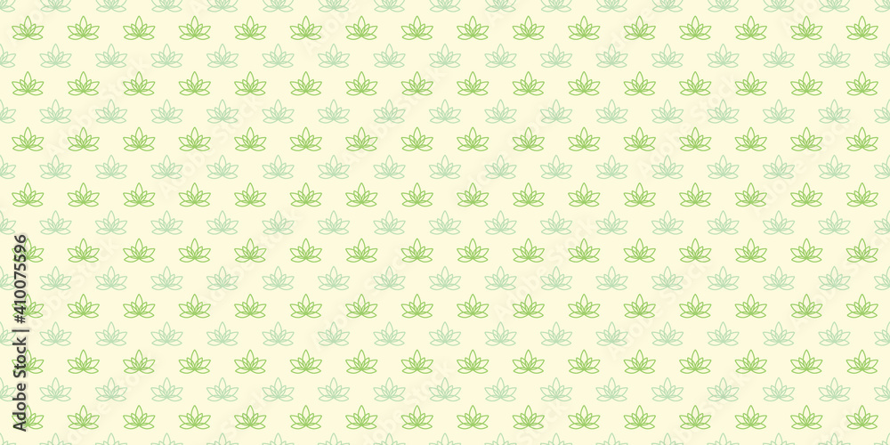 Green lotus seamless repeat pattern background vector. Green lotus seamless repeat pattern background vector.