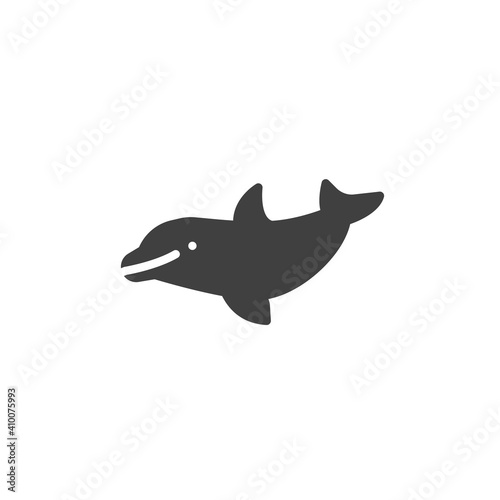 Dolphin fish line icon. linear style sign for mobile concept and web design. Dolphin animal outline vector icon. Symbol  logo illustration. Vector graphics
