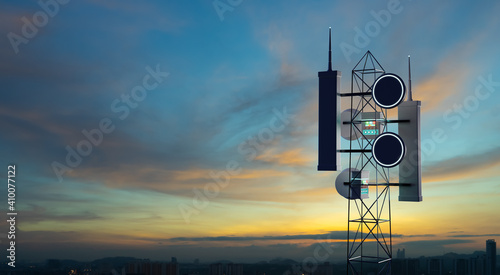 Network wireless systems telecommunication tower