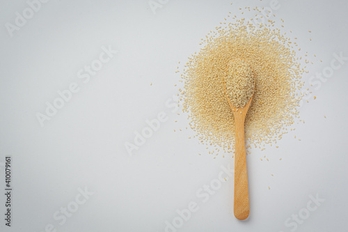 Wallpaper Mural Sesame seeds on marble background Torontodigital.ca