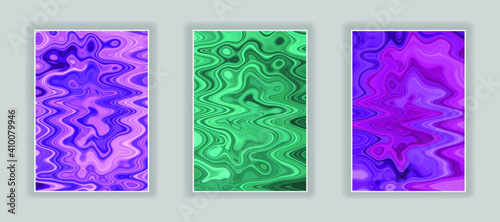 Liquid color marble style background. Fluid gradient inks design. Template for your design, banner, flyer, business card, poster, wallpaper, brochure