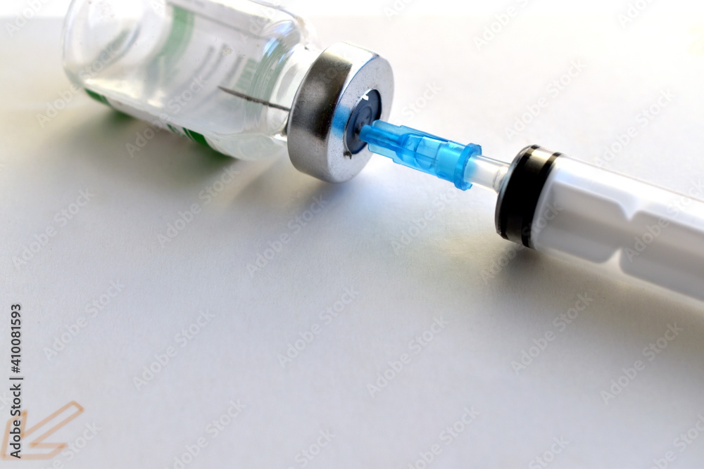 syringe and vial of medicine syringe and vial of medicine