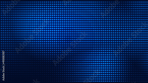 Wallpaper Mural Dot blue pattern screen led light gradient texture background. Abstract  technology big data digital background. 3d rendering. Torontodigital.ca