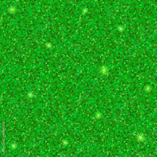 Beautiful glitter festive seamless green texture. design for background of holiday greeting card and invitation of the wedding, Valentine's day, Mother's day and Birthday