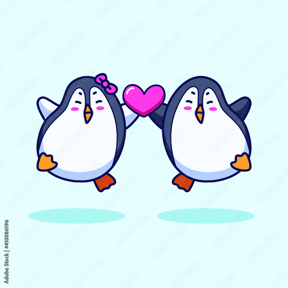 Fototapeta premium Penguin in Love