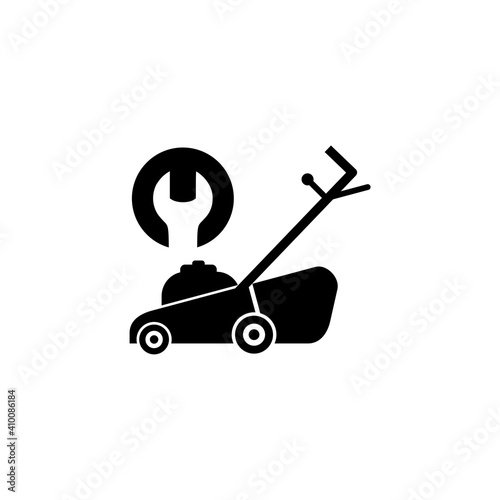 Wallpaper Mural Repair of lawn mower glyph icon isolated on white background Torontodigital.ca