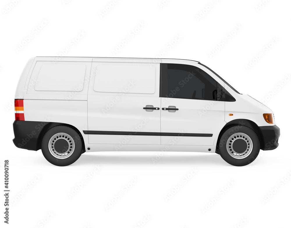 Delivery Van Isolated